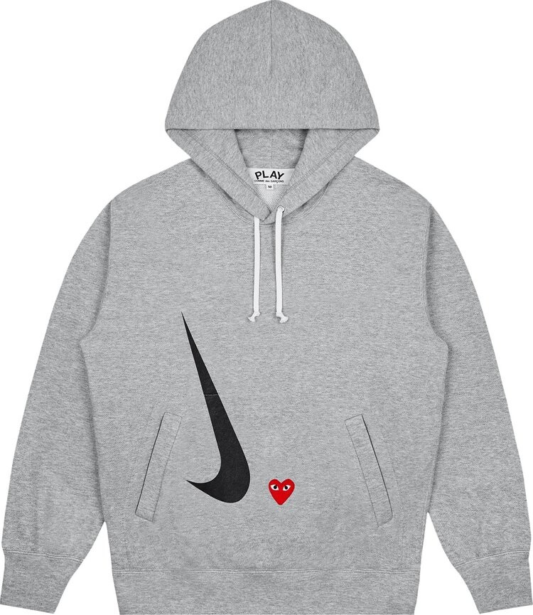

Худи Nike x Comme des Garçons PLAY Hoodie 'Grey', серый