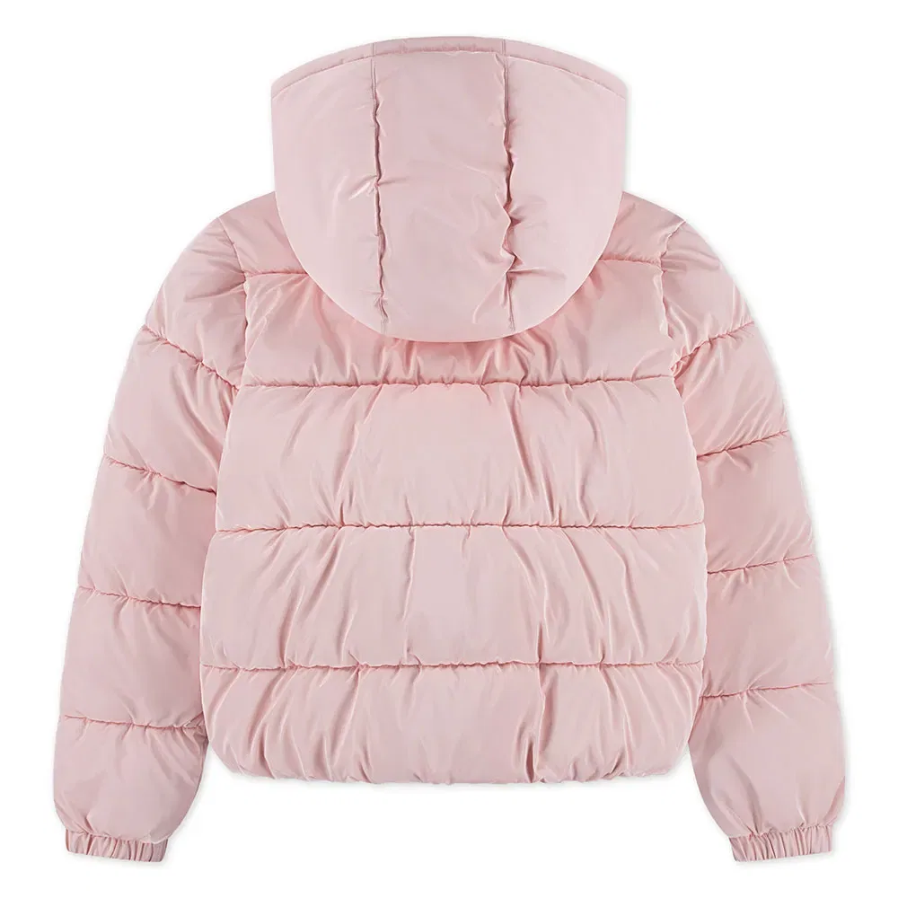 Детская куртка-пуховик с блестящим покрытием Levi's, Pink — фото 2