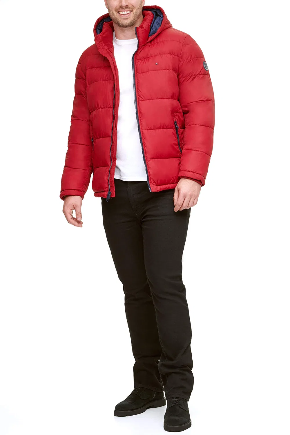 Мужская куртка-пуховик с капюшоном Classic Tommy Hilfiger, Red — фото 3