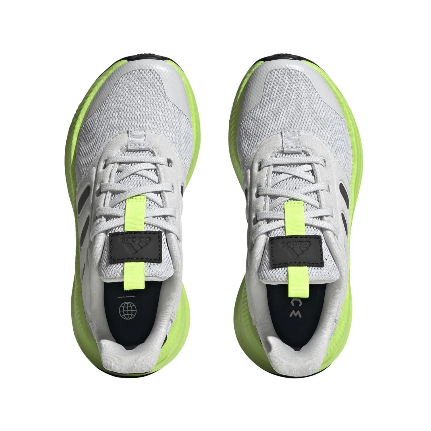 Детские кроссовки с закрытым носком X_plrphase C Adidas, Dash Grey Core Black Lucid Lemon — фото 4