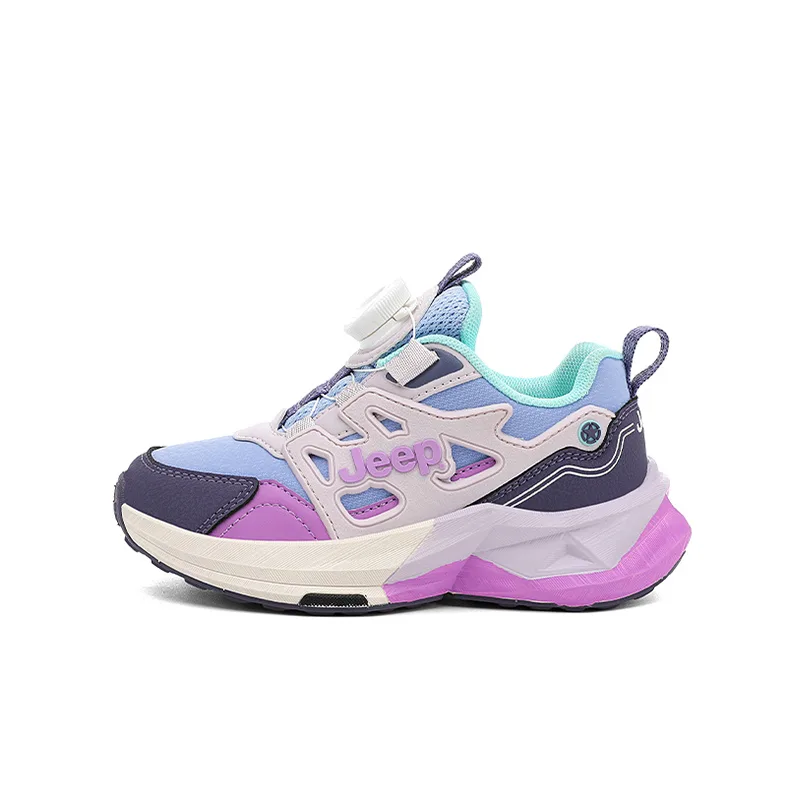 Детские повседневные кроссовки low top из искусственной кожи и текстиля Jeep, Soft Moon Purple