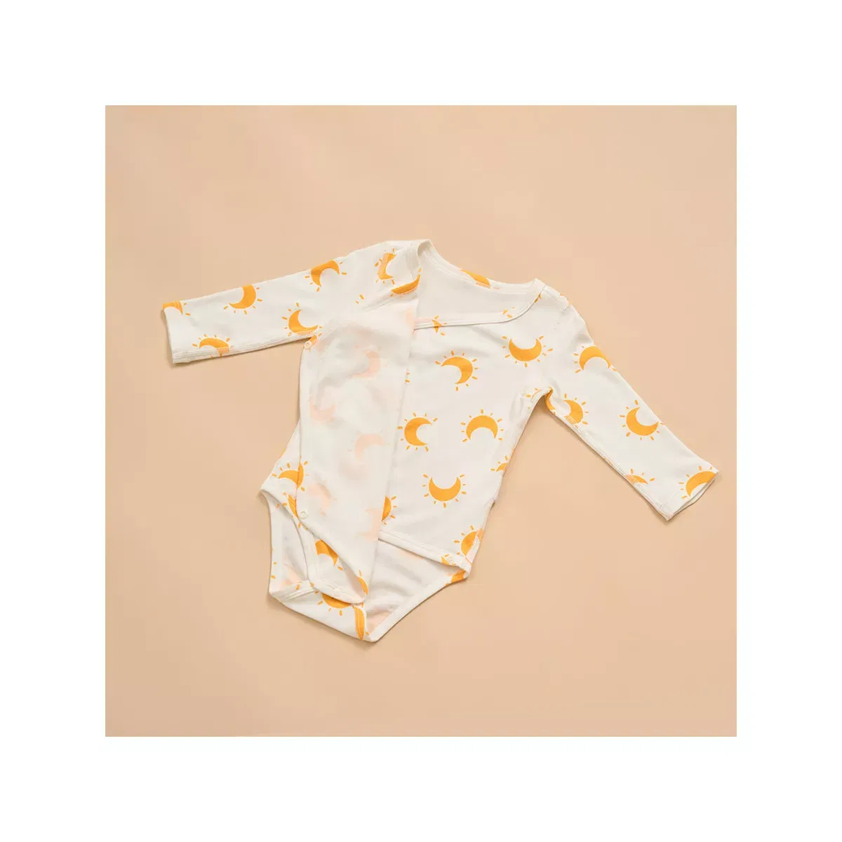 Детское боди с длинным рукавом Laimi Bloom, Yellow Moon — фото 3