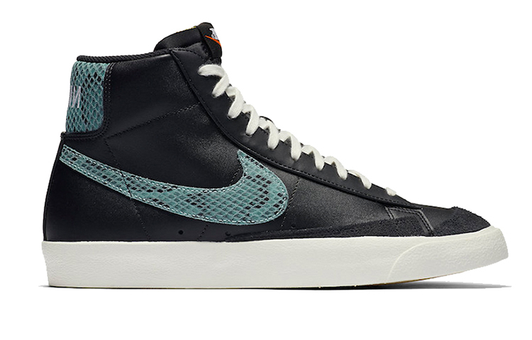 Кроссовки Nike Blazer Mid VNTG, черный/бирюзовый — фото 2