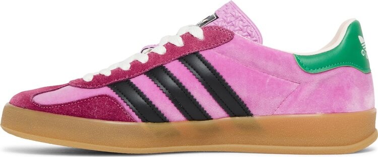 Лимитированные кроссовки Adidas Adidas x Gucci Wmns Gazelle 'Pink Velvet', розовый — фото 4