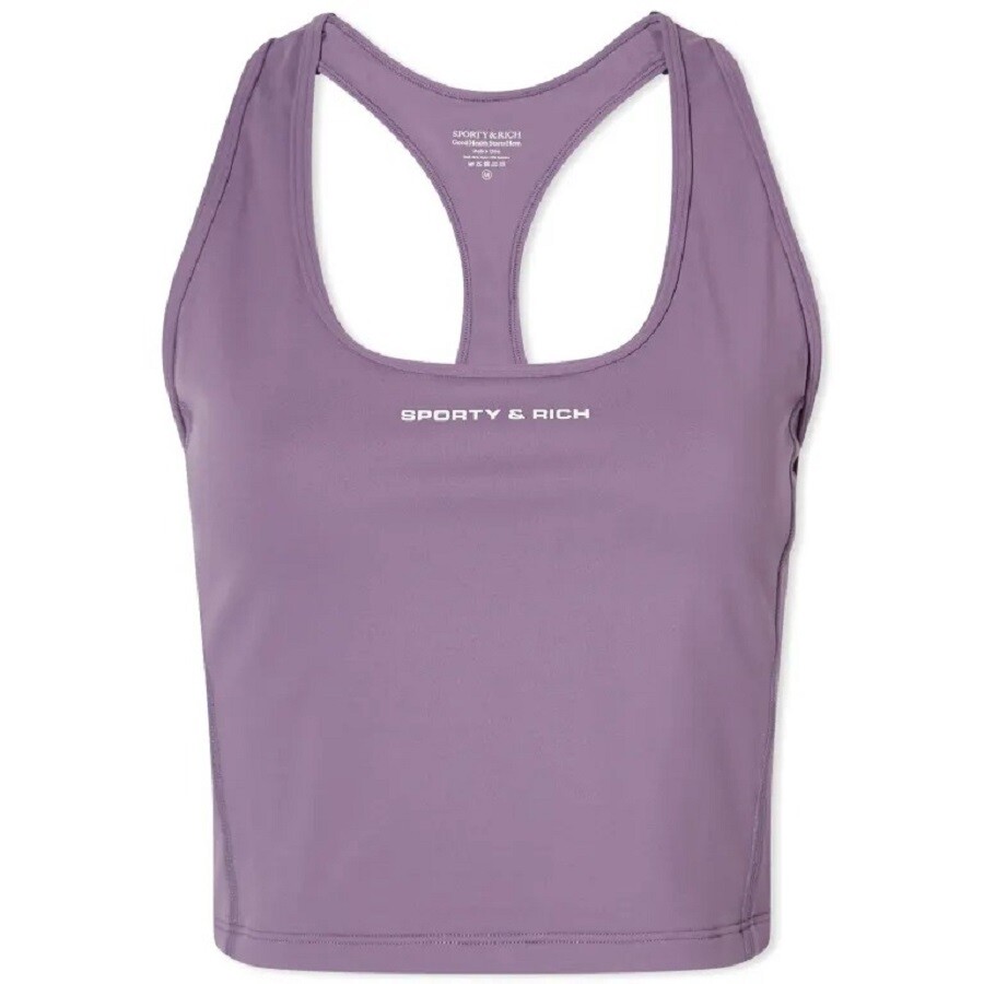 

Топ Sporty & Rich Sr Bold Sports Cropped Tank, сиреневый