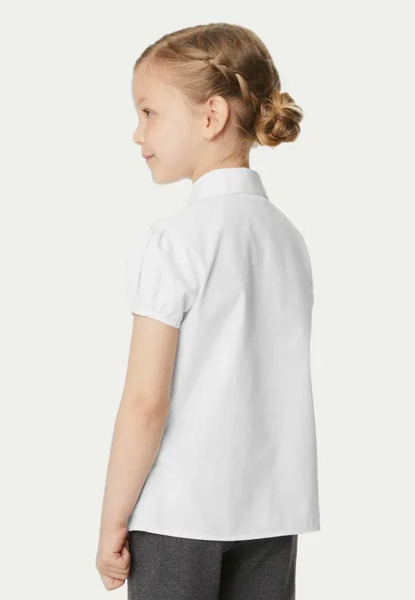Комплект из 2 блузок, немнущаяся, button-down blouse, Marks & Spencer, белый — фото 3