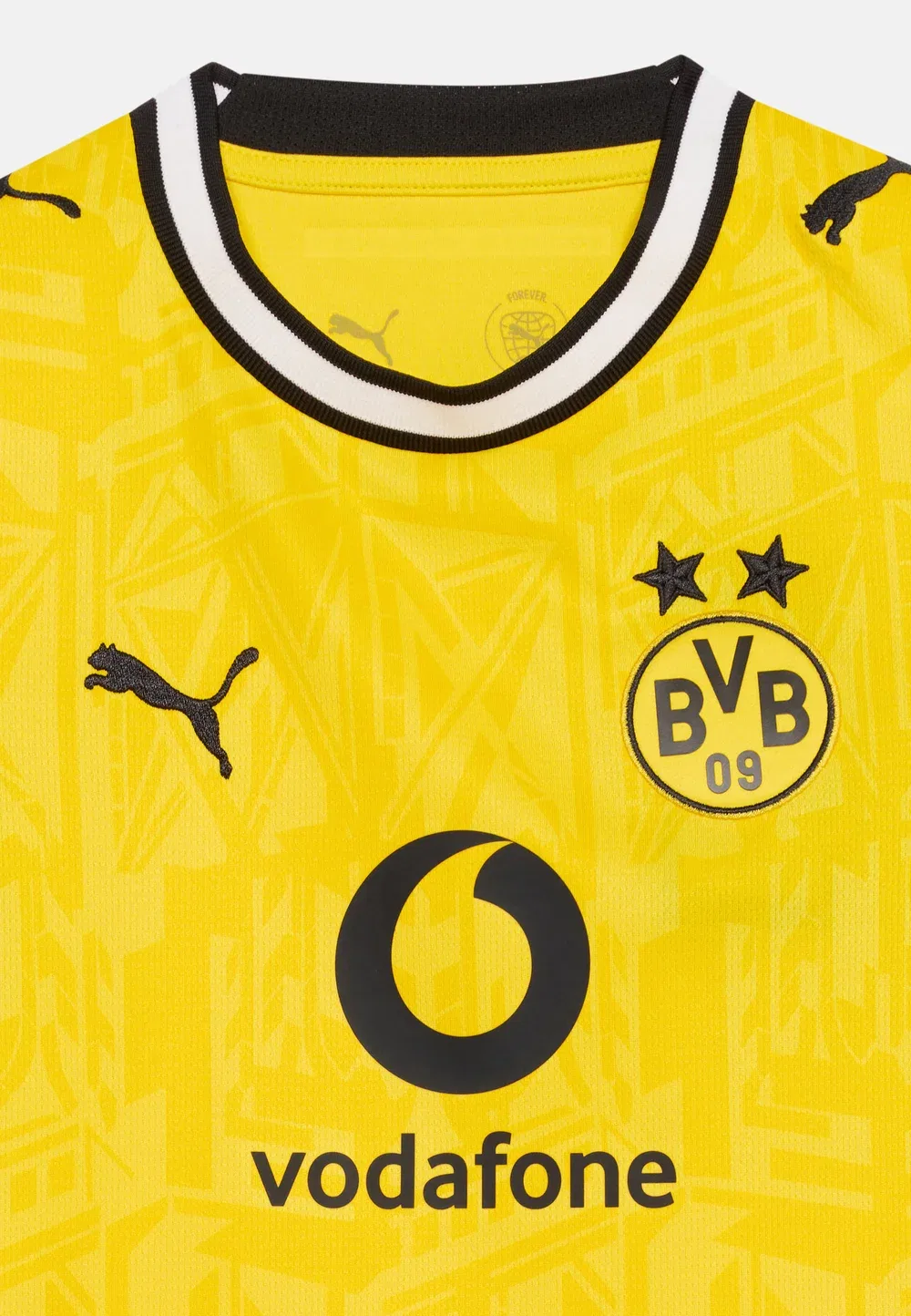 Футболка унисекс Bvb Borussia Dortmund, домашняя реплика Puma, Faster Yellow/Black — фото 3