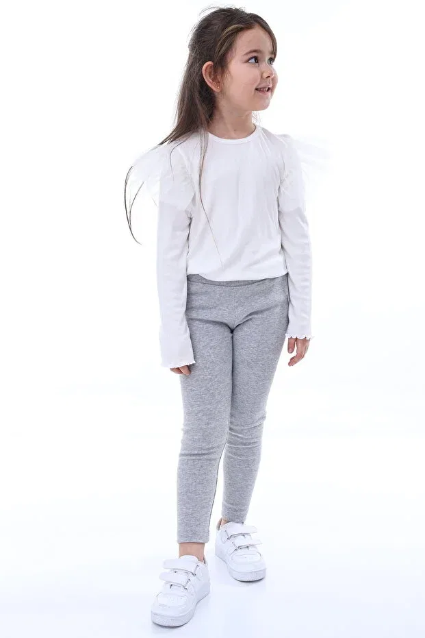 Детские леггинсы для девочек хлопковые Kyex, Gray