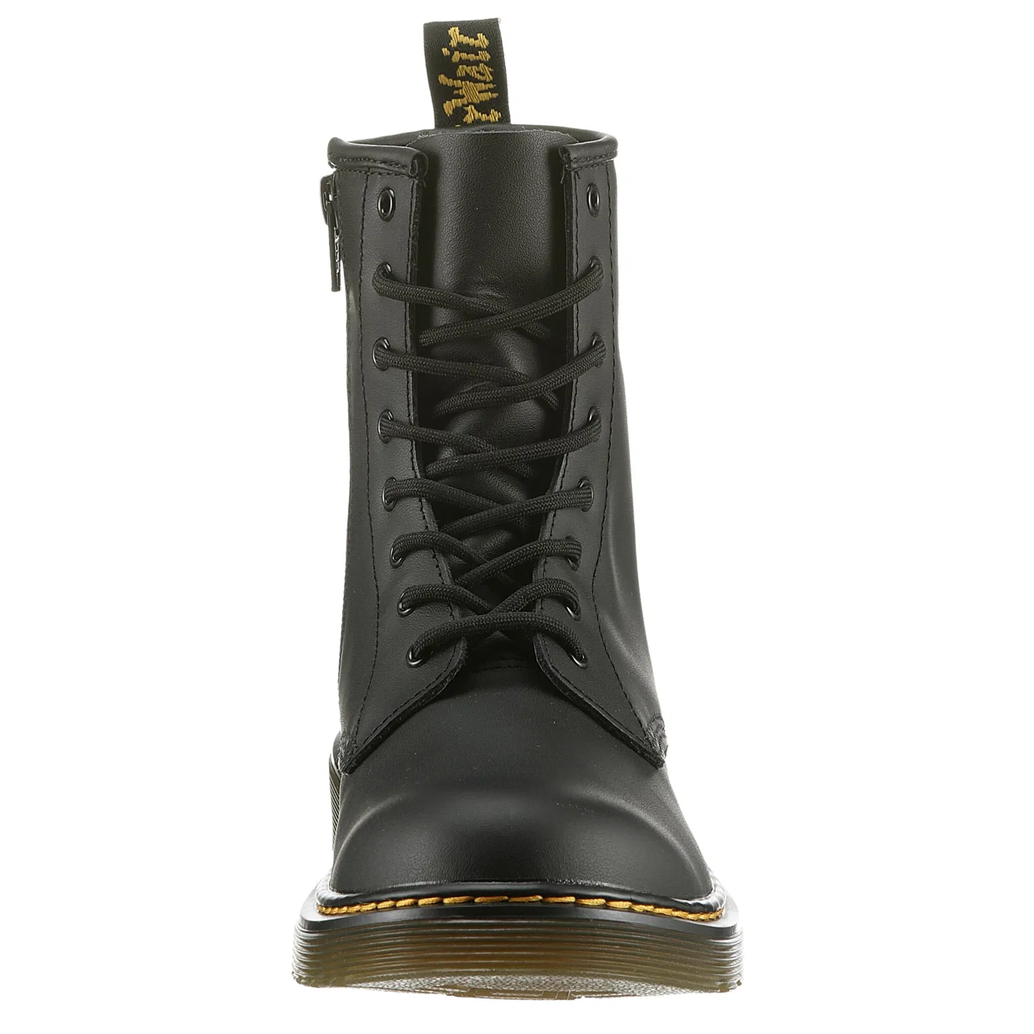 Детские ботинки Dr. Martens 1460 на шнуровке, кожаные, черные — фото 4