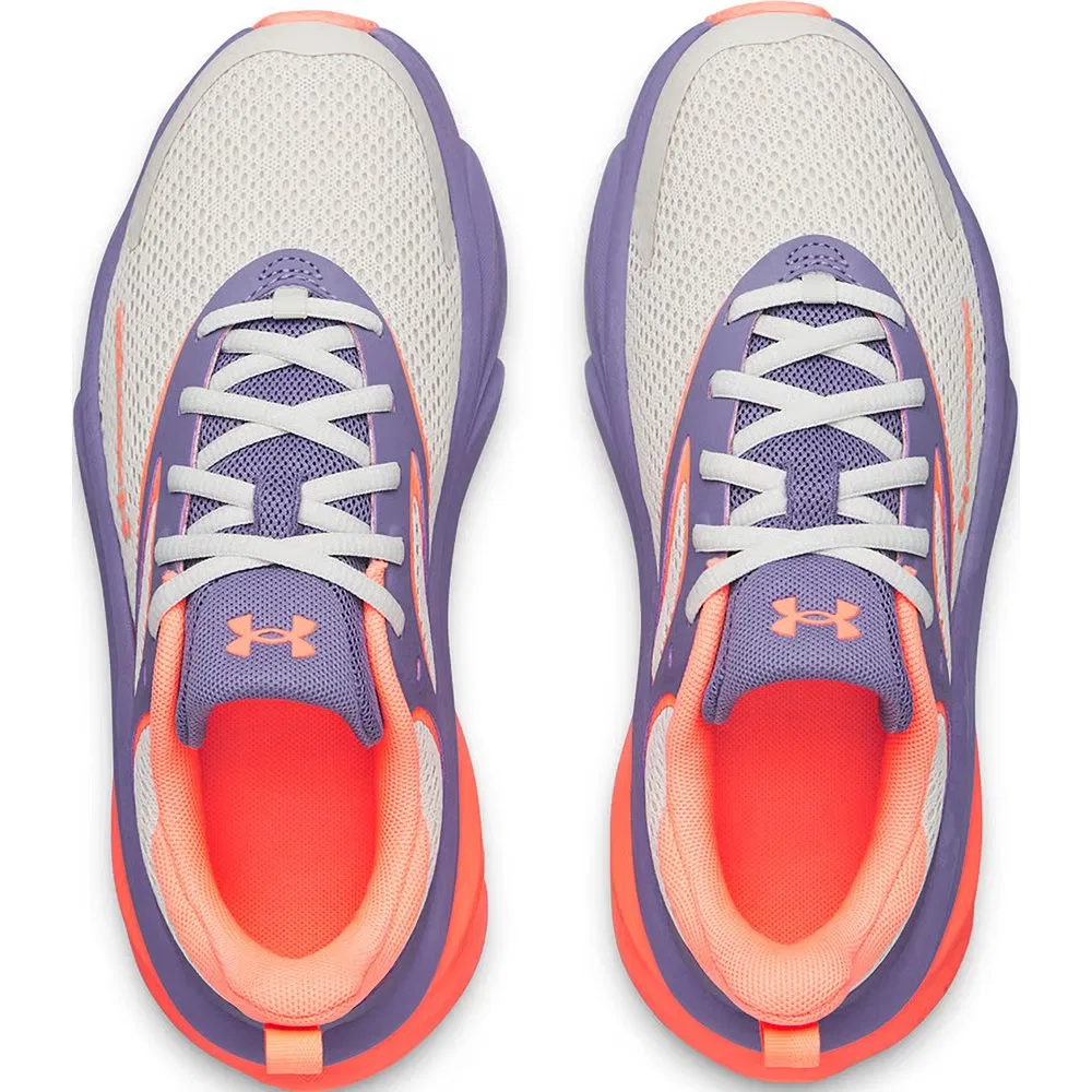 Детские кроссовки Charged+ Rogue 6 для бега для малышей Under Armour, White/Purple /Tangerine — фото 3