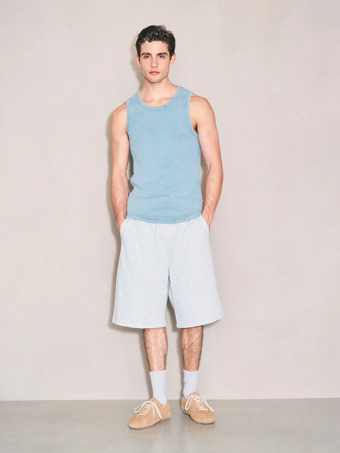 Майка Ribbed Vest Next, синий — фото 3