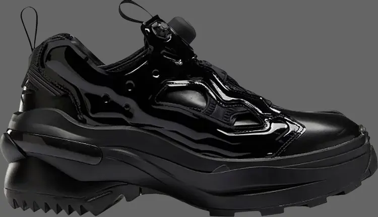 

Лимитированные кроссовки maison margiela x tabi instapump fury oxford 'black' Reebok, черный