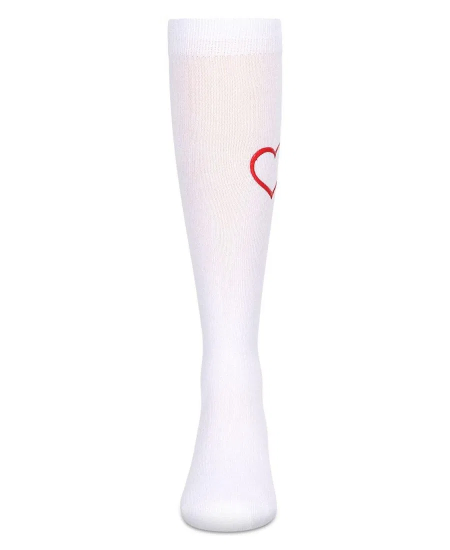 Носки с принтом Puff Paint Heart MeMoi, White — фото 2