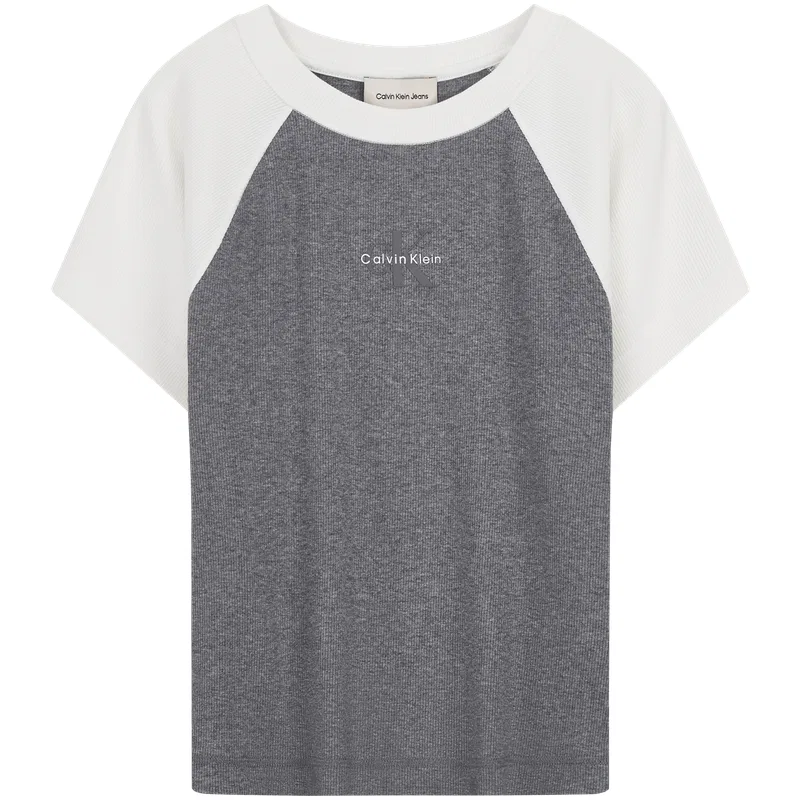 Женская футболка с круглым вырезом Calvin Klein, Hero Gray