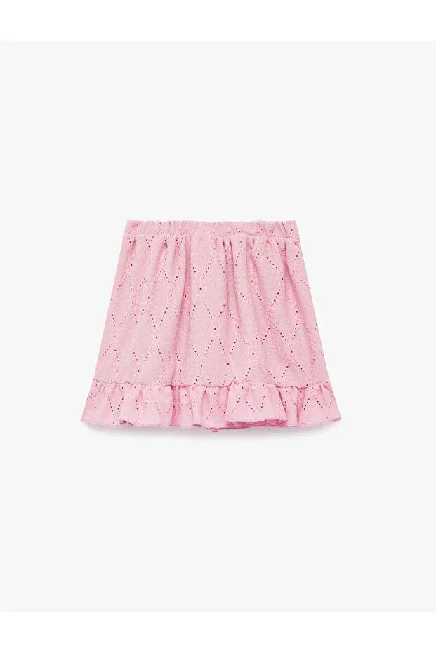 Детское платье-юбка для девочек с оборками Koton, Pink