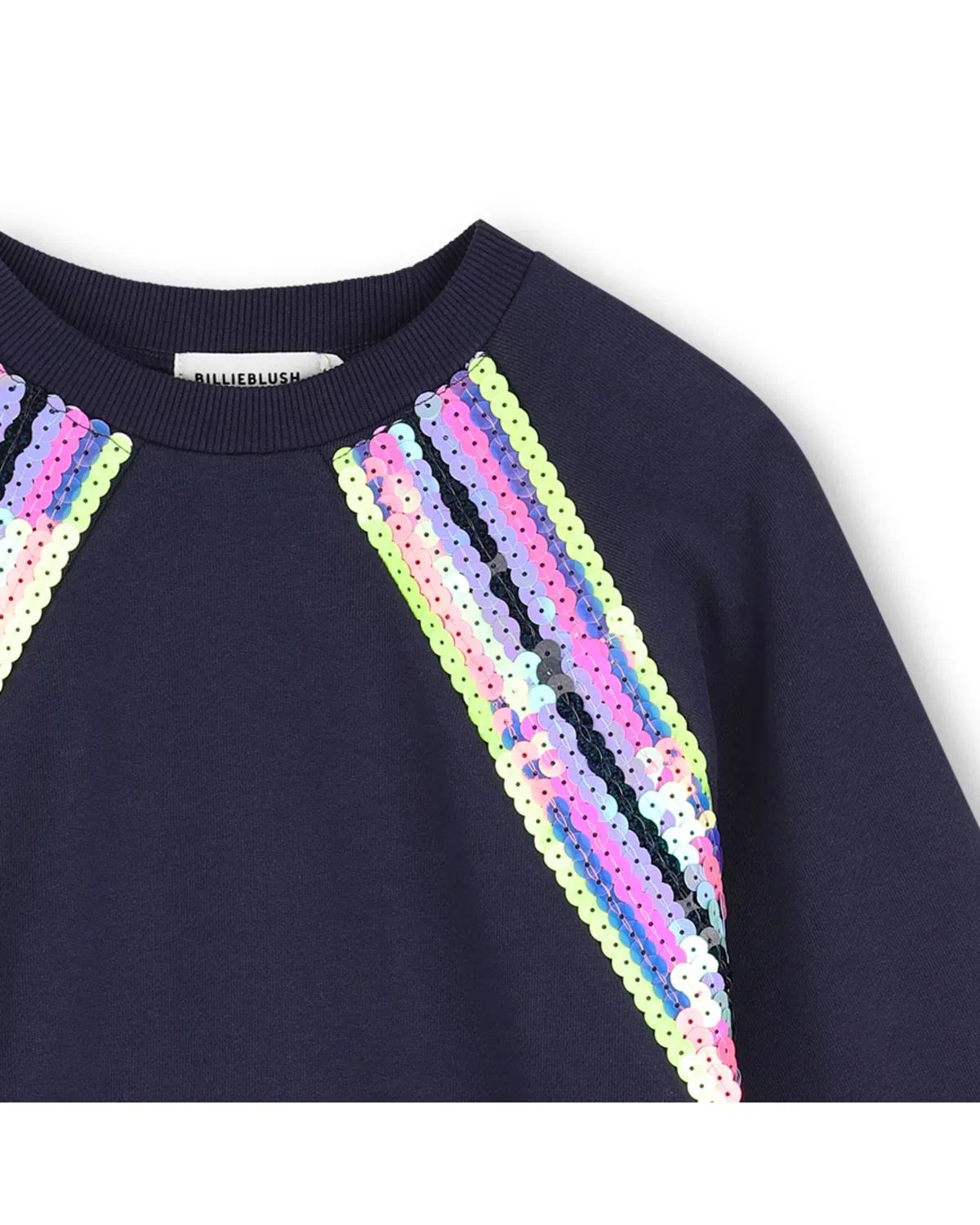 Детское платье с длинным рукавом, Billieblush, темно-синий — фото 2