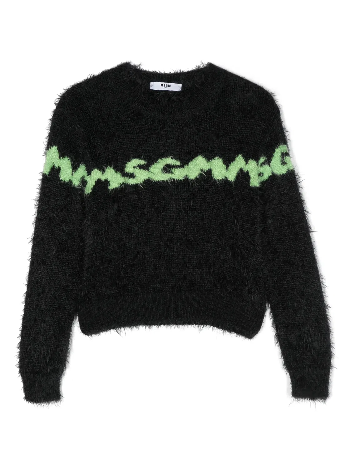 Связанная кофта с логотипом MSGM, черный