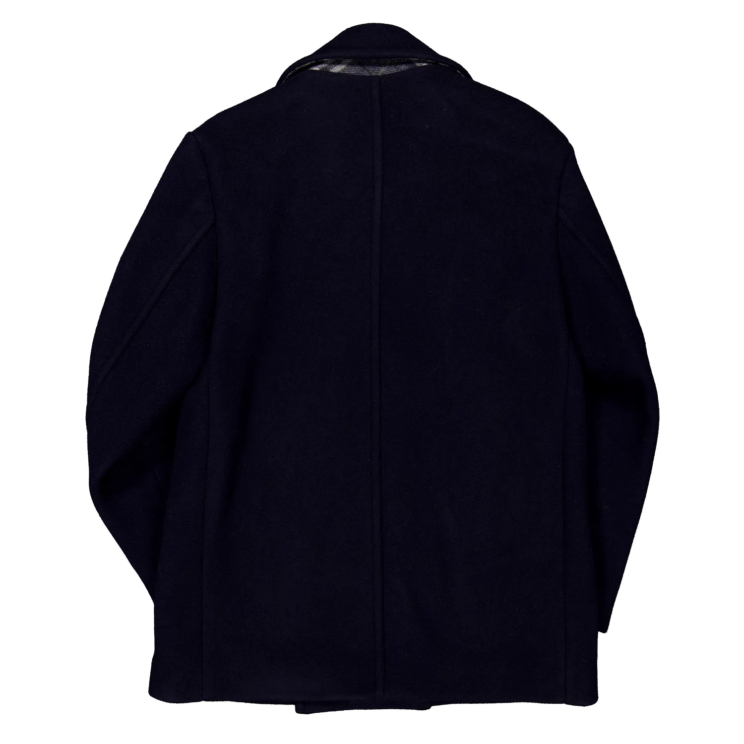 Пальто двубортное шерстяное Double-Breasted Wool Peacoat Burberry, Navy — фото 3