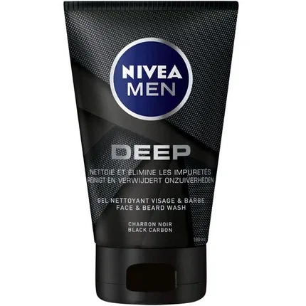 Мужское средство для умывания лица и бороды Nive Men Deep 100 мл Nivea