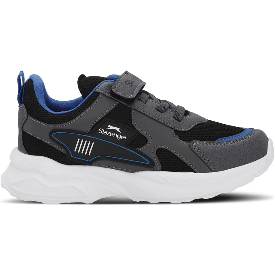 Кроссовки детские с липучками KEMBA Slazenger, Черный/Темно-серый