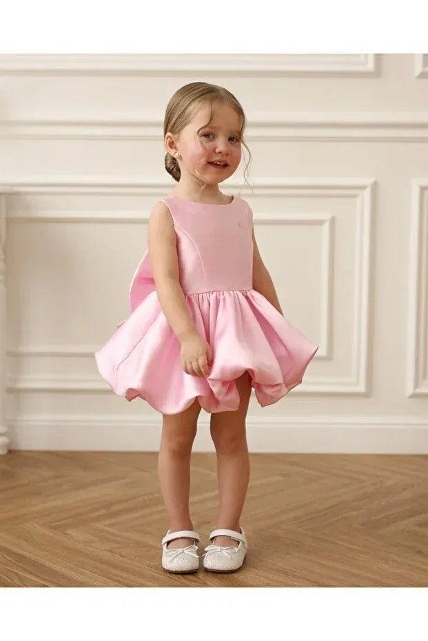 Детское платье для девочек с принтом Balloon Dress Evening Gown Gnl Butik, Pink — фото 3