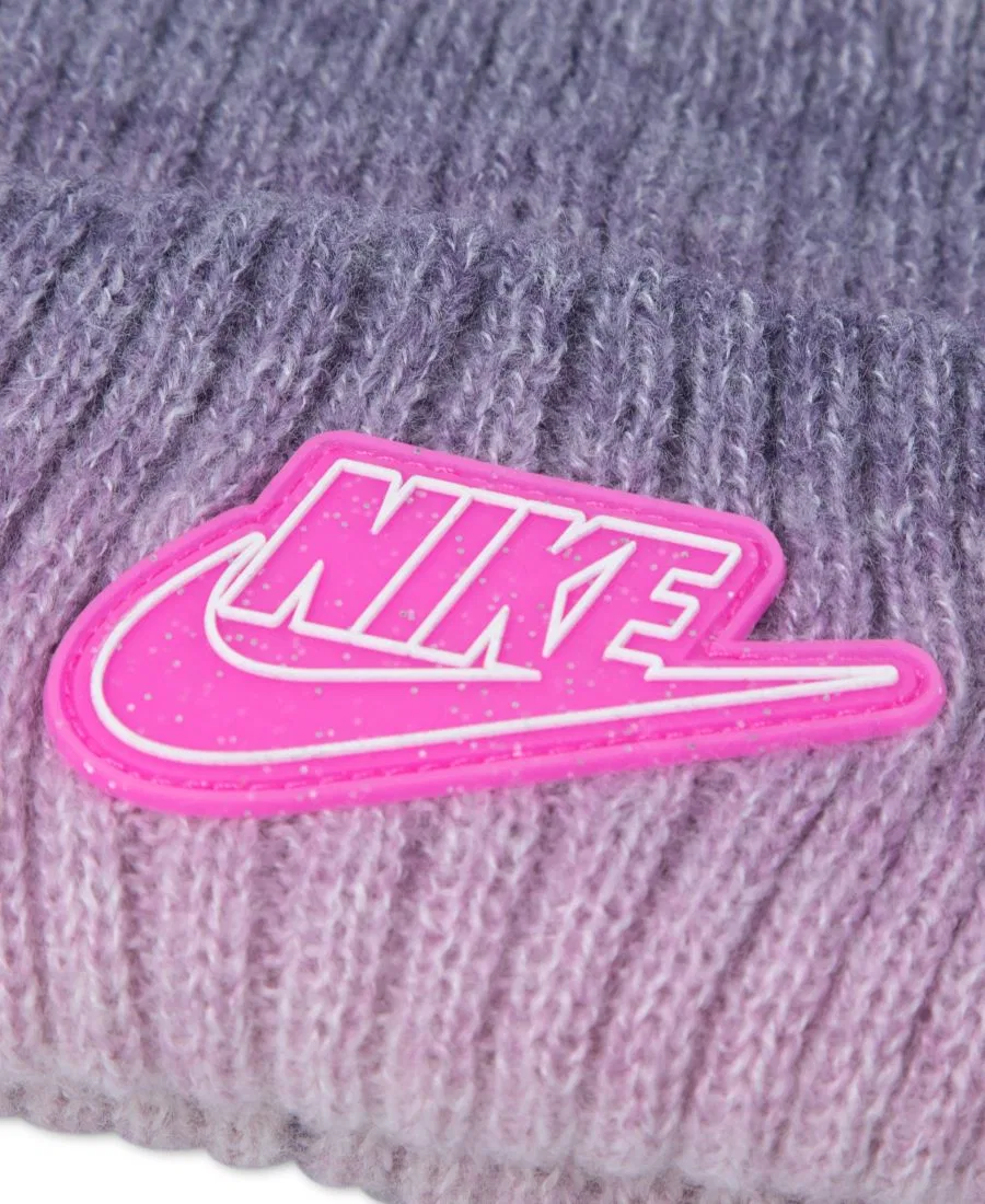 Комплект из шапки и перчаток Nike Gradient Peak Pom, Playful Pink — фото 3