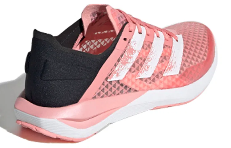 Детские беговые кроссовки с дышащим верхом Rapidafaito Summer.Rdy J Low Adidas, Pink Black White — фото 4