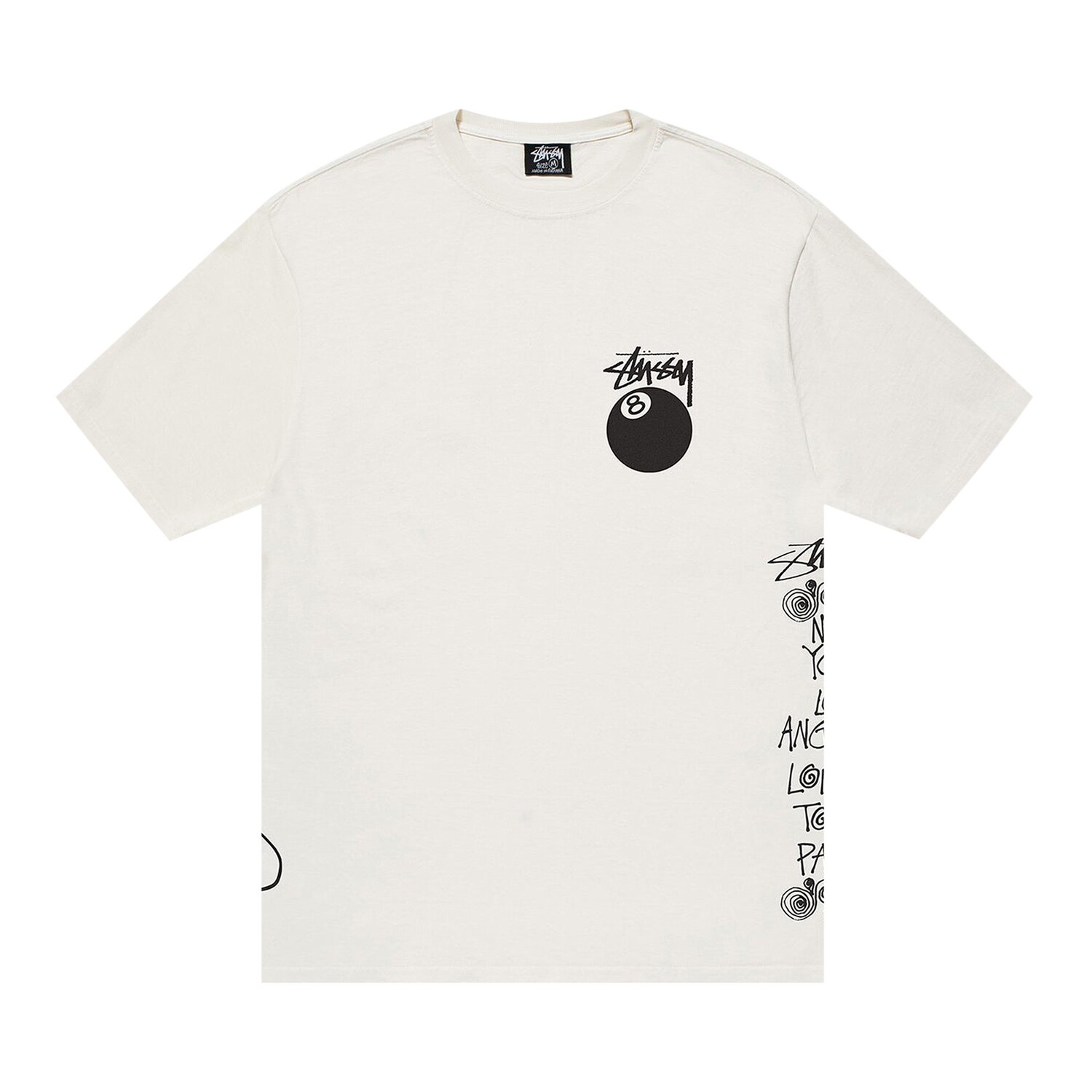 

Футболка Stussy Test Strike, окрашенная в пигмент, цвет Натуральный