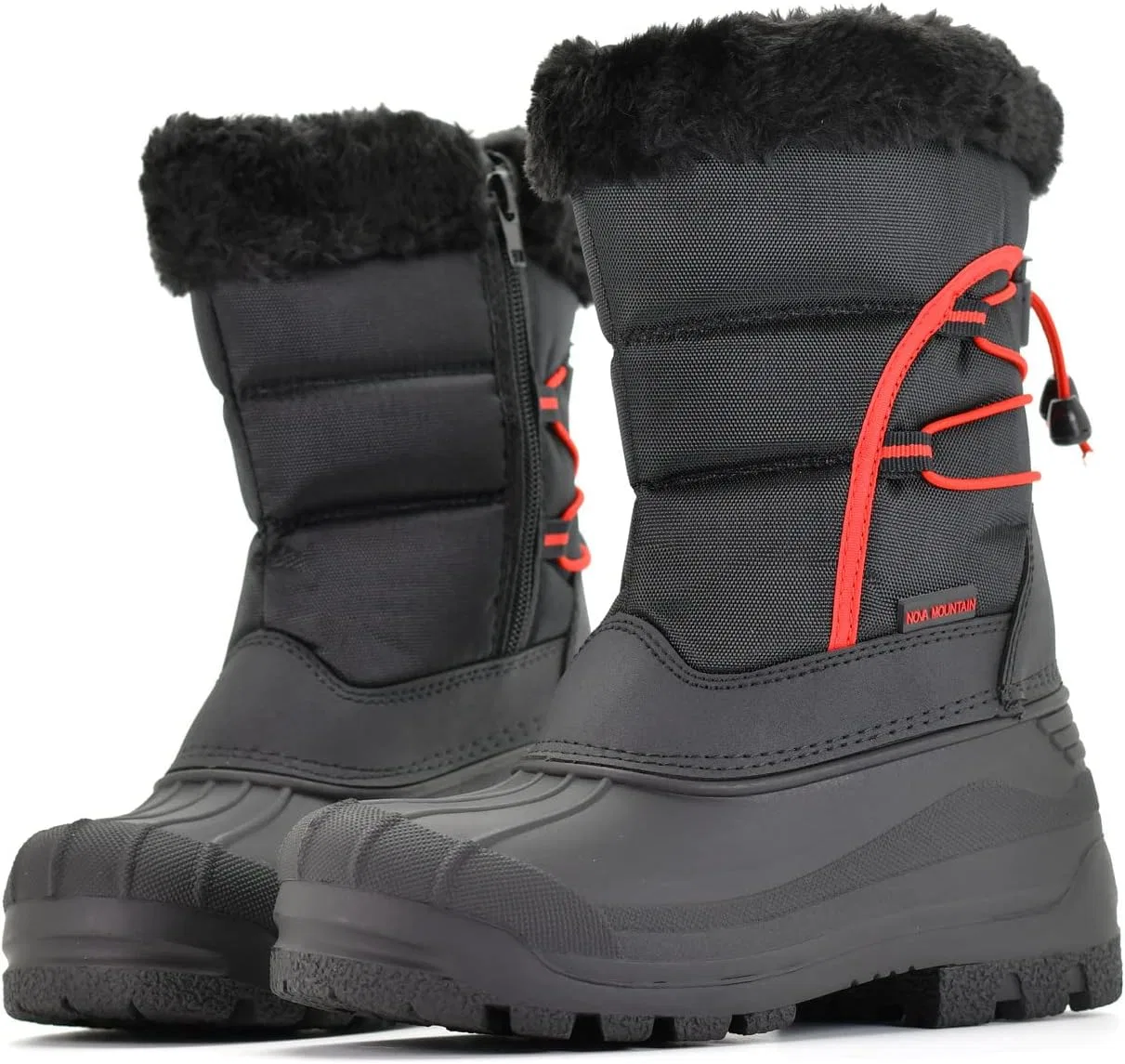 Детские зимние снежные ботинки для девочек Nova Mountain Nova Footwear, Black — фото 2