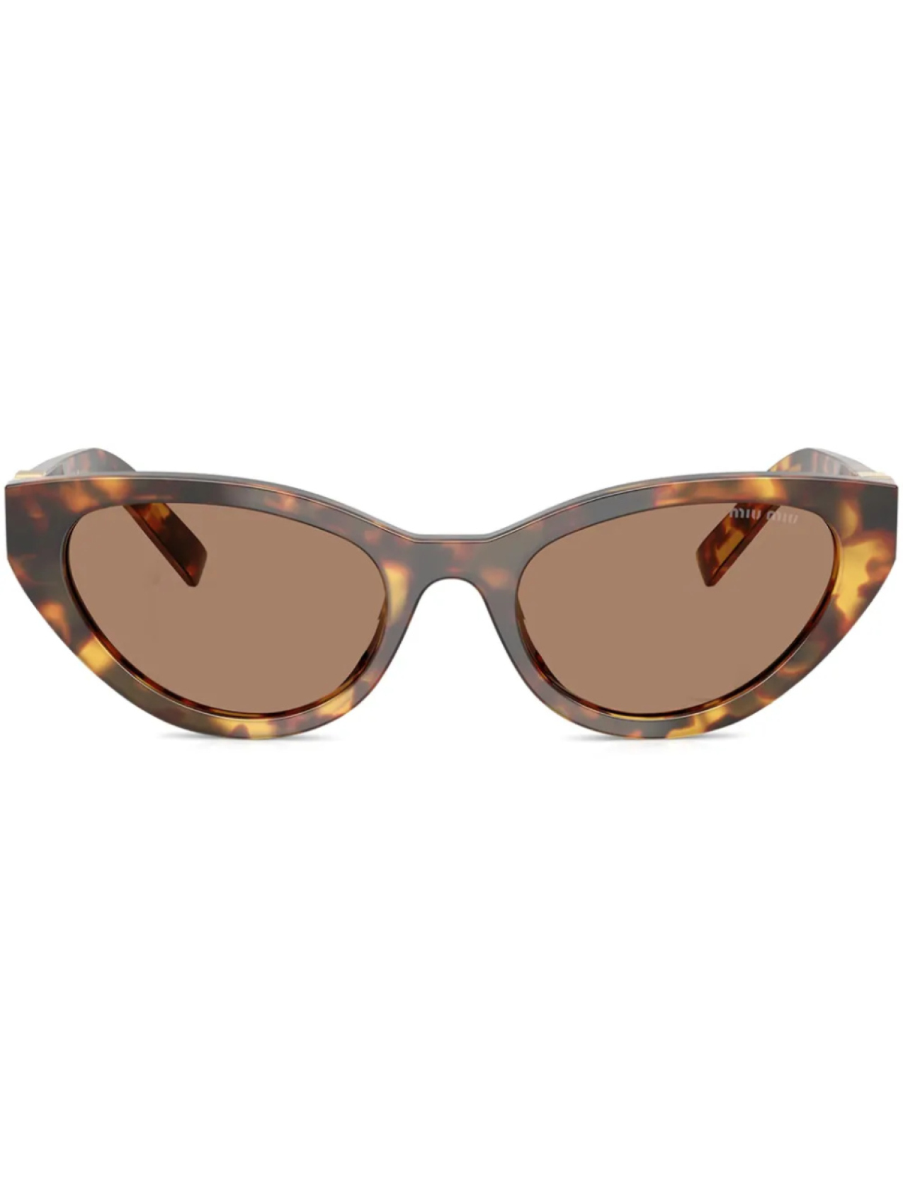 

Miu Miu Eyewear солнцезащитные очки в оправе 'кошачий глаз', коричневый