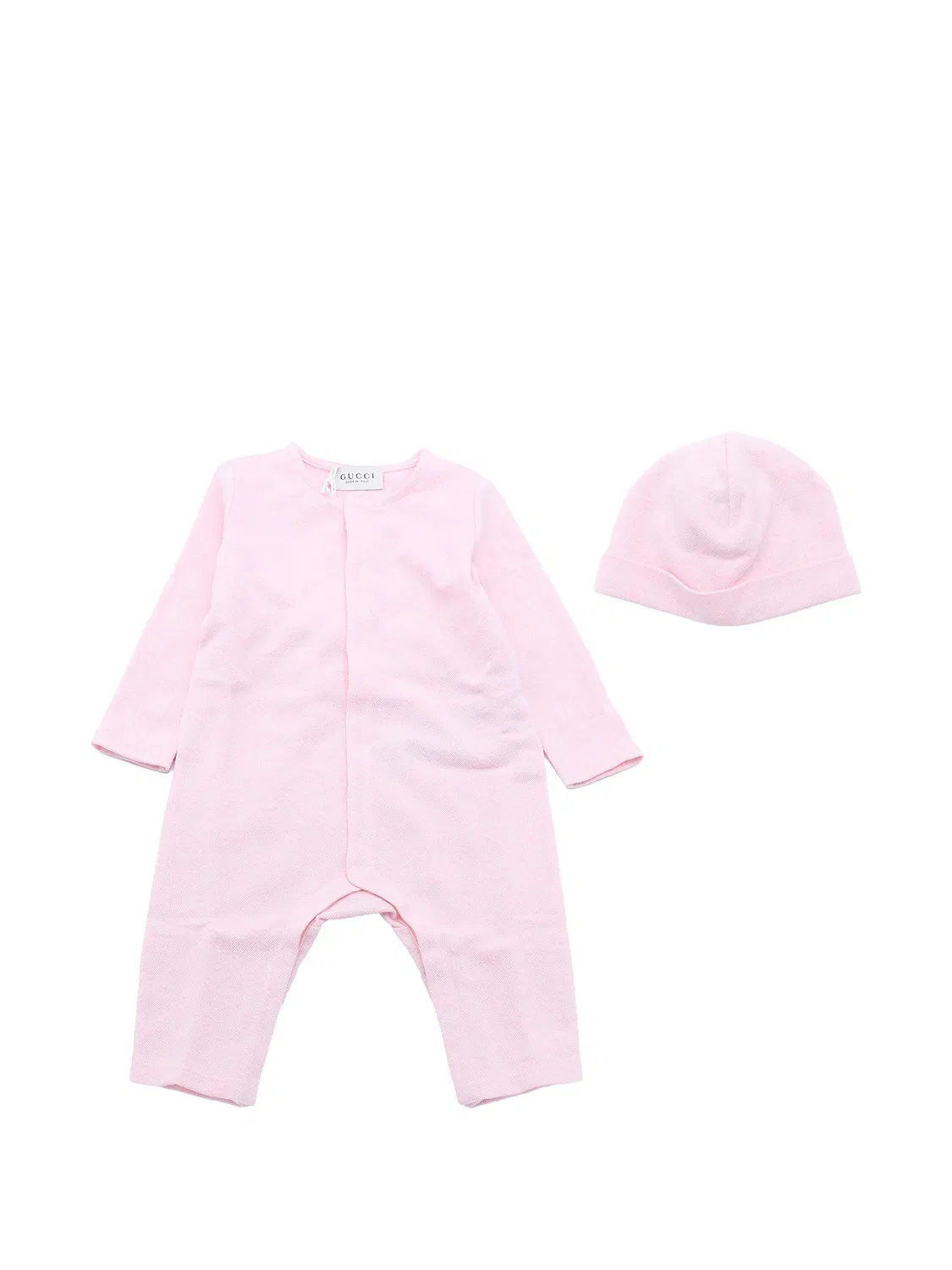 Ромпер с монограммой GG Gucci Kids, розовый