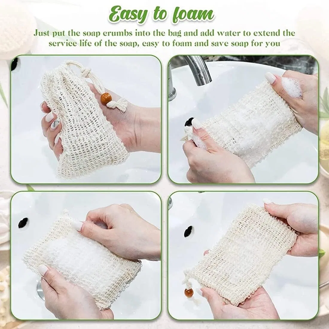 Мочалка для мыла Sisal, Orton, 40 шт — фото 4