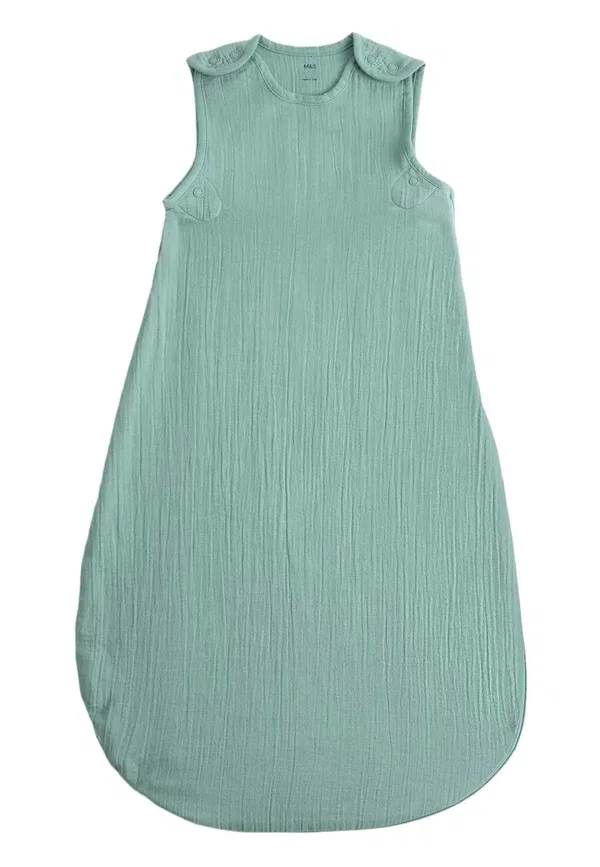 Спальный мешок хлопковый 0.5 tog Marks & Spencer, Aqua, аквамарин