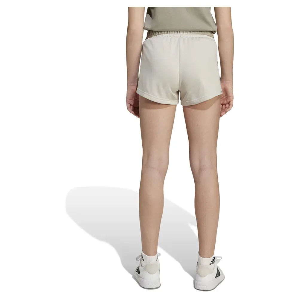 Шорты French Terry 3 Stripes Animal Adidas, бежевый — фото 2
