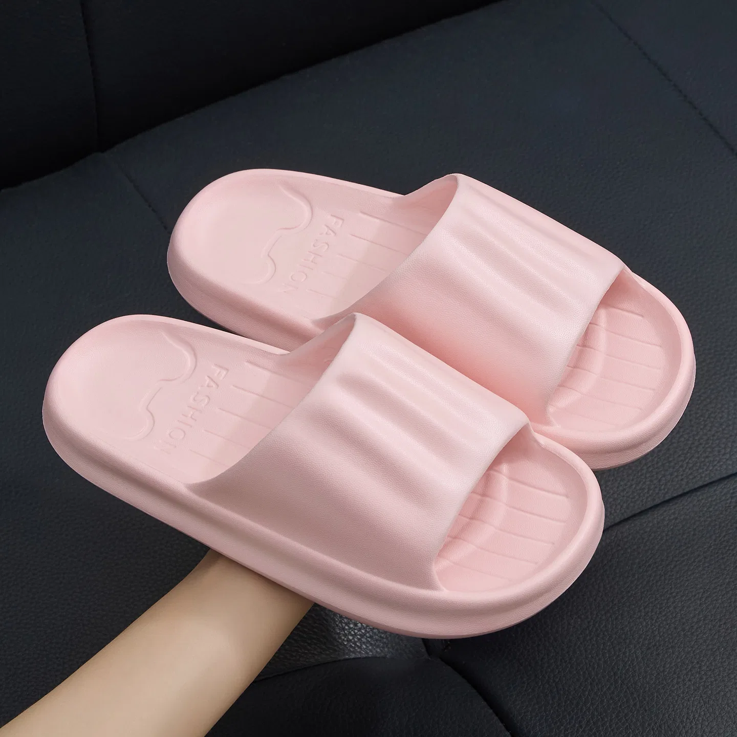 Детские домашние тапочки летние с милым дизайном TZLDN, Pink — фото 4