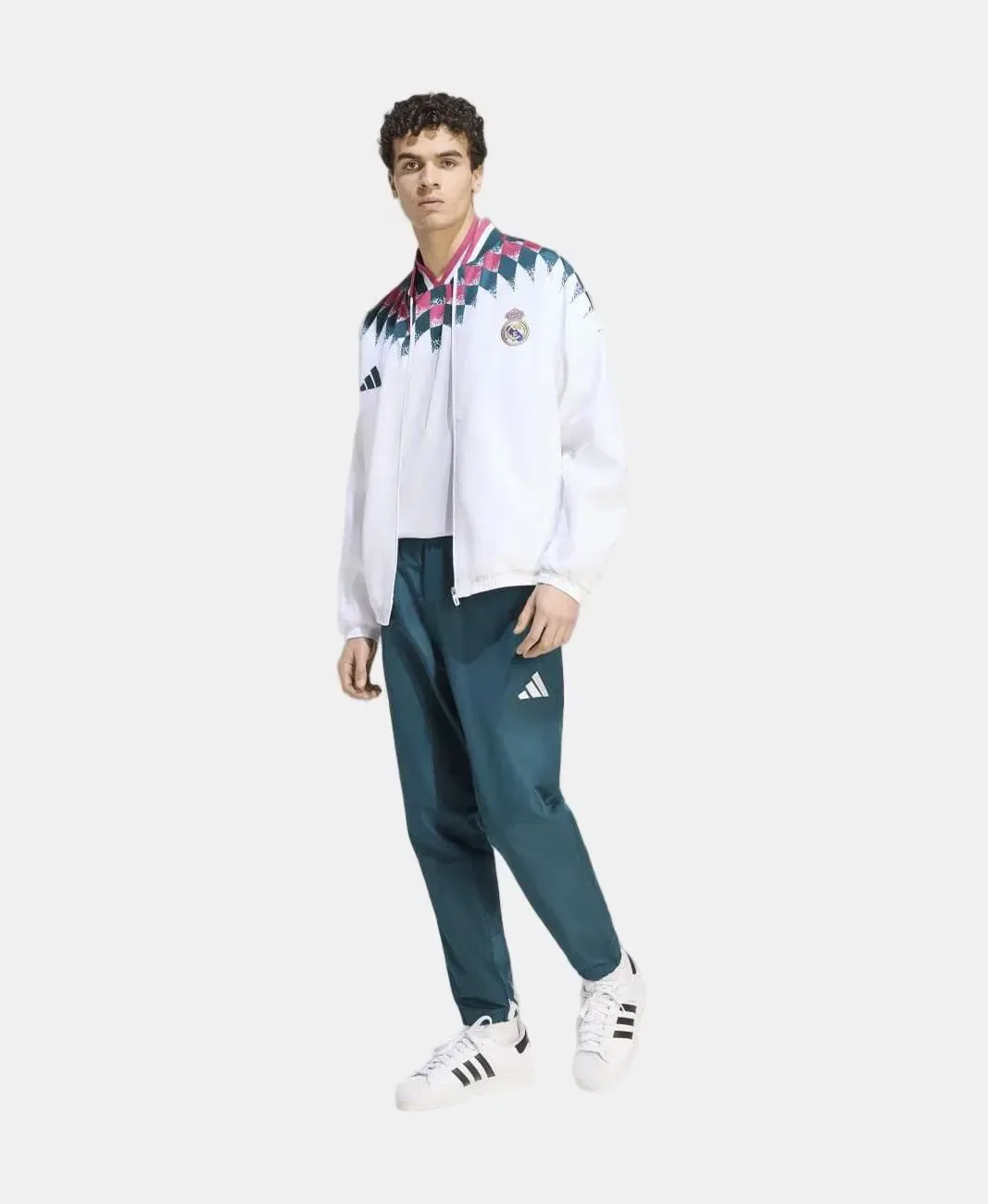 Мужские спортивные штаны с длинной штаниной Real Madrid CF 2026/2027 adidas, Темно-Зеленый — фото 3