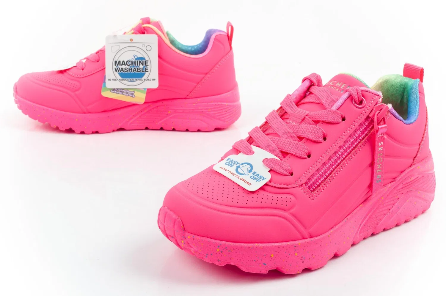 Детские кроссовки Skechers Uno Lite, Розовый — фото 4