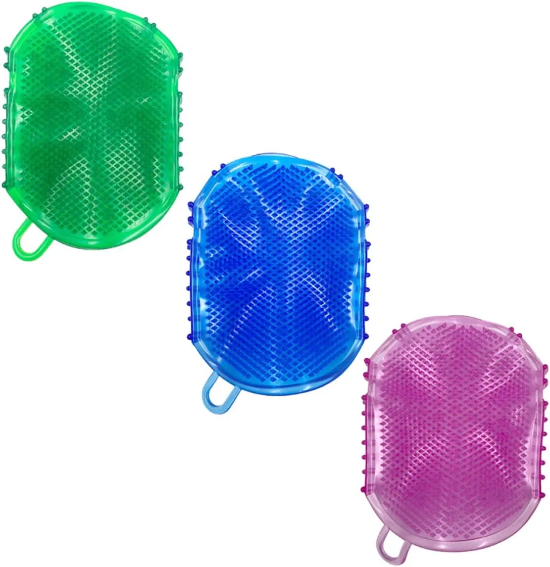 Массажная щетка для душа 3 шт, Homoyoyo, 14.5x10.5x1 см, 264 г