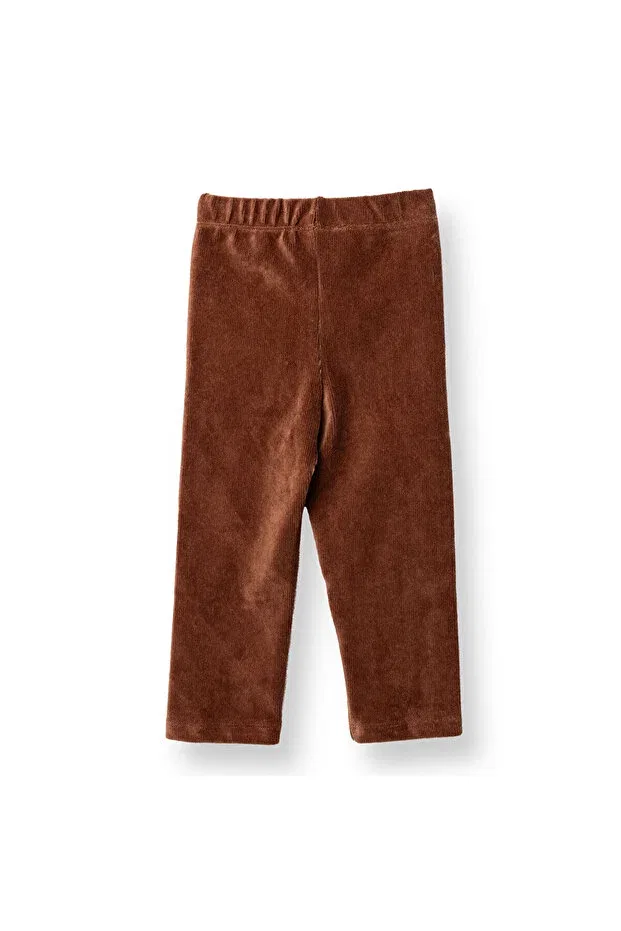 Детские леггинсы для девочек вельветовые Hellobaby Ebebek Hello Baby, Light Brown — фото 2
