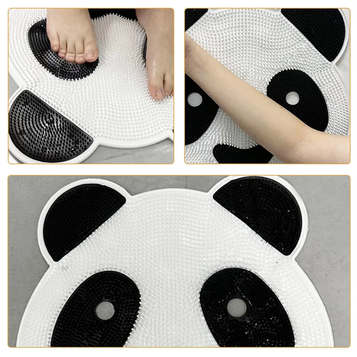 Пилинг-мат для душа и ванны ULTECHNOVO, Panda, 40x35x0.5 см, 320 г — фото 4