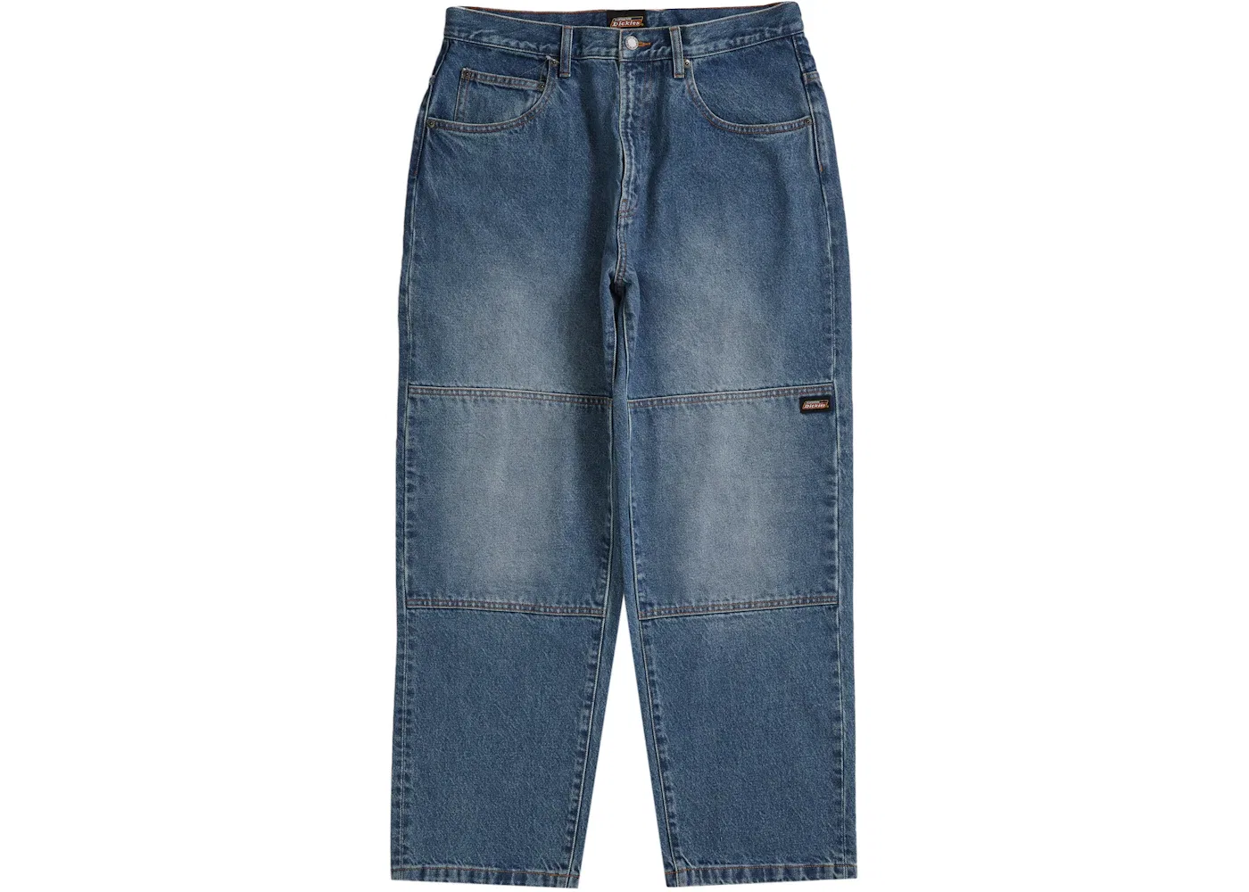 Мужские джинсы свободного кроя Double Knee Baggy Jean Supreme, Washed Indigo