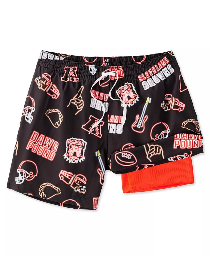 

Мужские плавки Cleveland Browns The Neon Lined Classic, 5.5", коричневые Chubbies