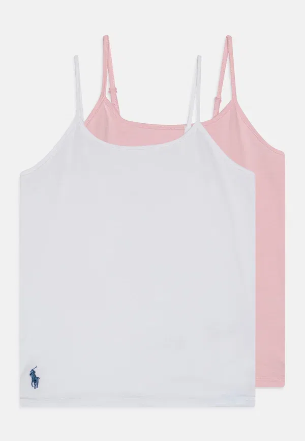 Майка с регулируемыми бретелями Camisole 2 pack Polo Ralph Lauren, Carmel Pink, розовый