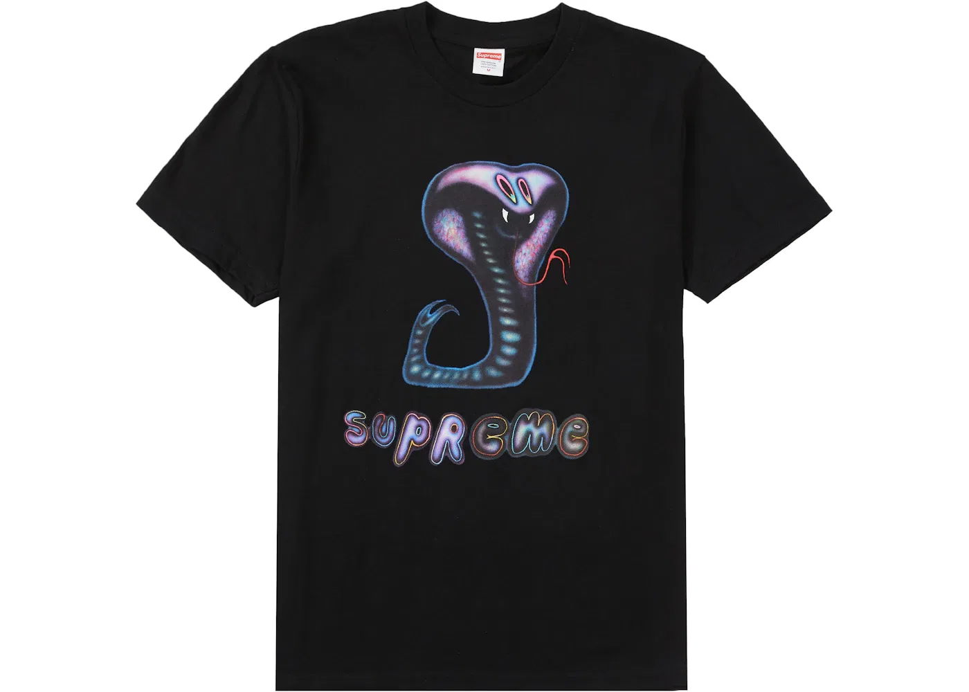Мужская футболка с принтом Snake Tee Supreme, Black