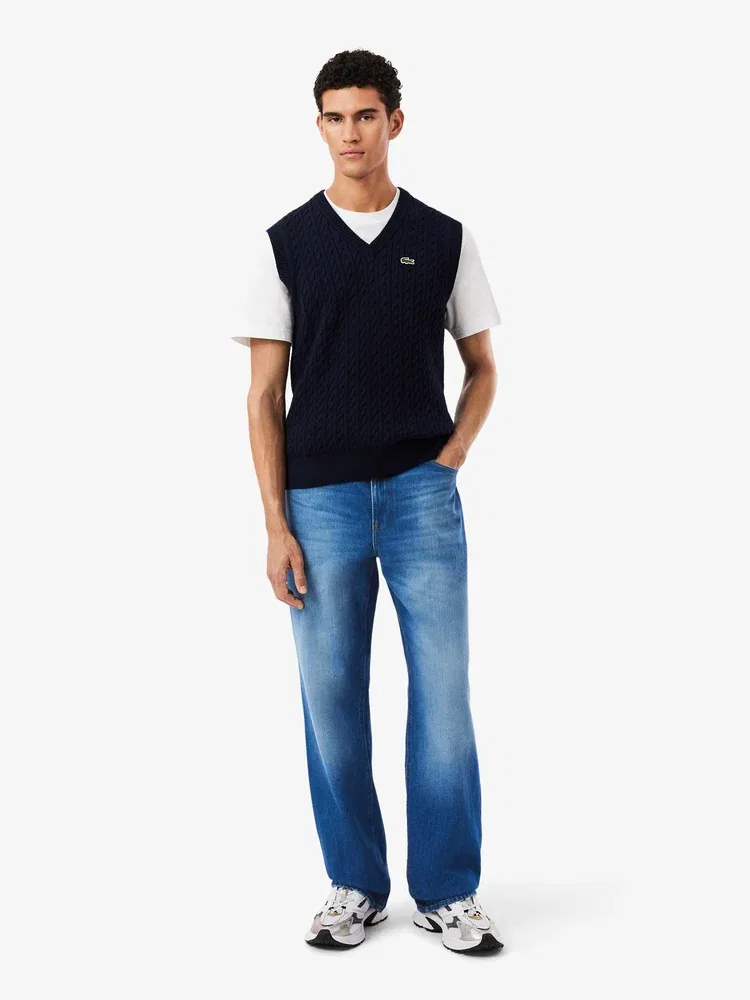 Джинсы свободного кроя LACOSTE, Navy — фото 2