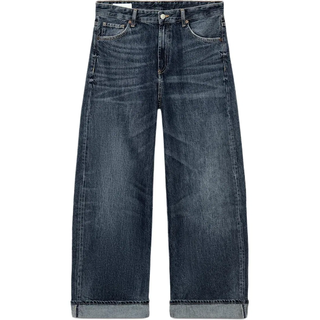 Женские джинсы прямого кроя Sea Blue ZARA, Sea Blue