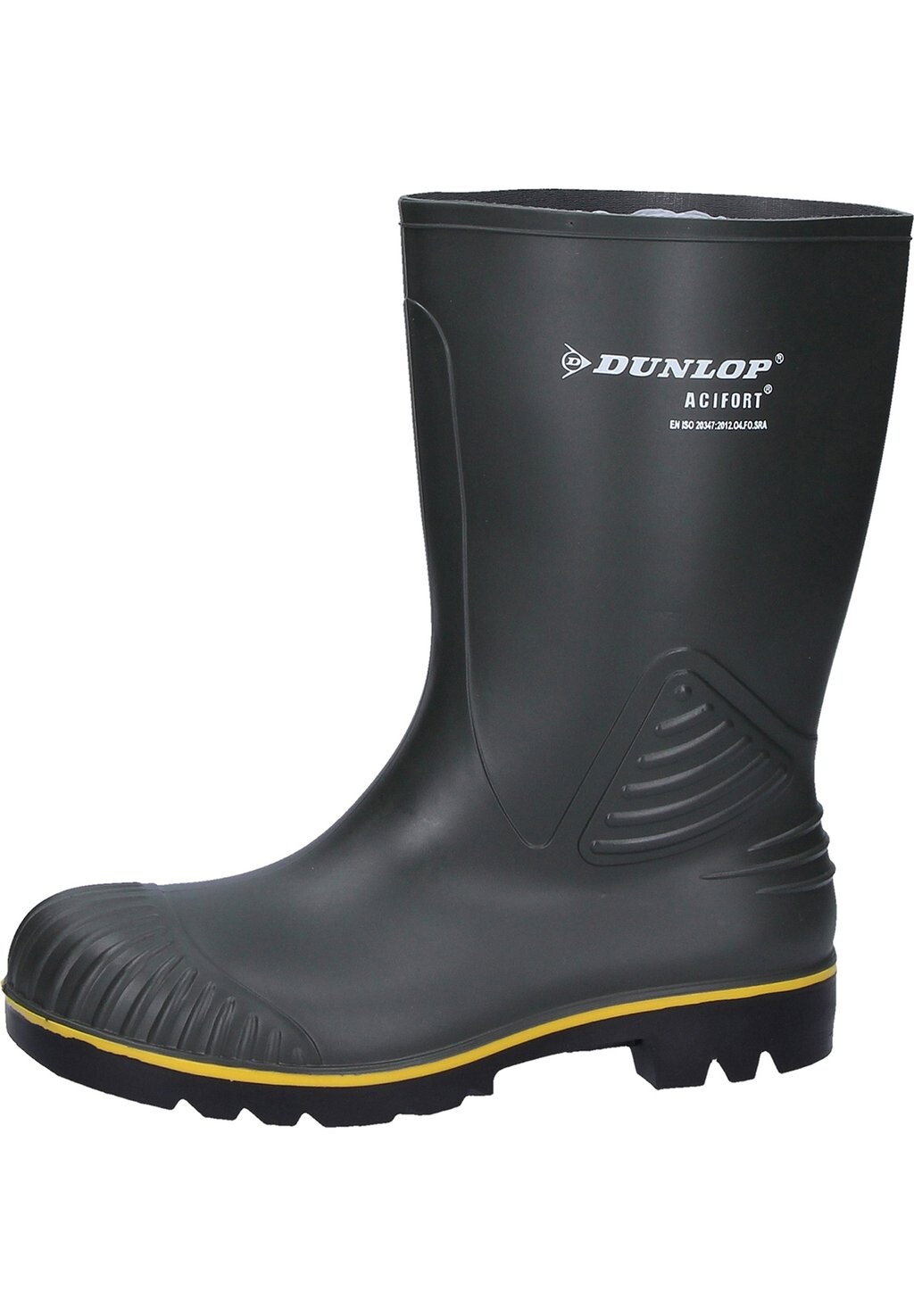 

Резиновые сапоги Dunlop с логотипом, черный/желтый