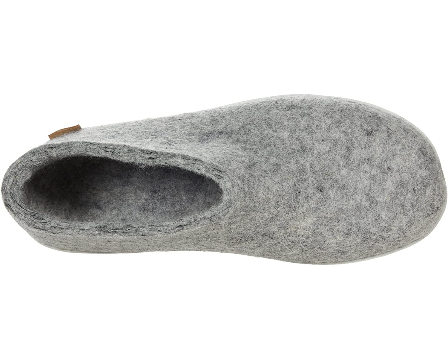 

Тапочки Wool Shoe Rubber Outsole Glerups войлочные, светло-серый