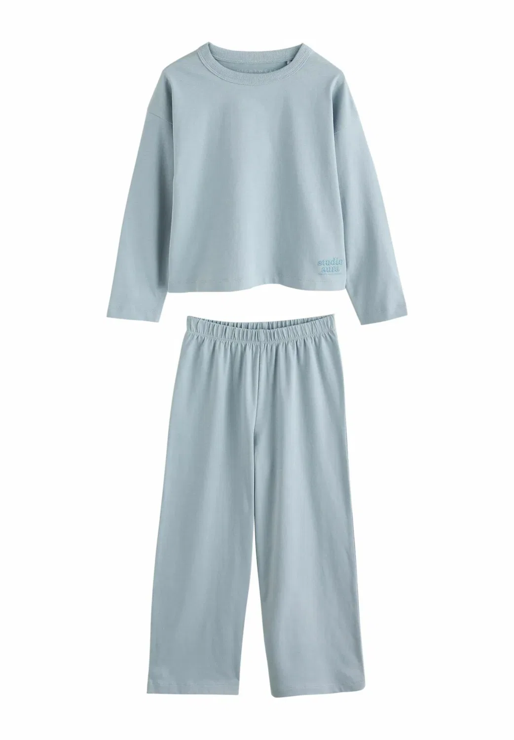 Комплект из 3 пижамных комплектов: широкая пижама с длинными штанинами Next, Neutral Turquoise — фото 2