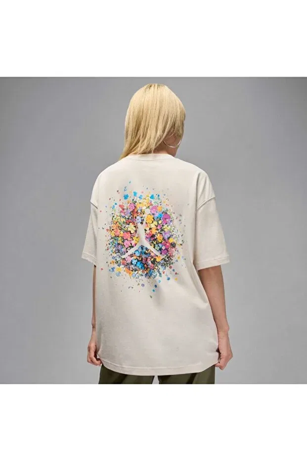 Женская футболка свободного кроя Jordan Flight Oversized Graphic T-Shirt Nike, Nude Color